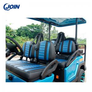 China Custom Golf Buggy 4 Seater Golf Cart Leather With Seat Cushions on sale