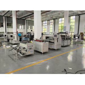 Non Partitioned Pleating Paper Folding Machine Production Line