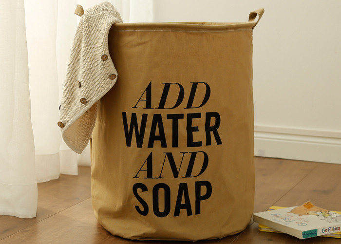 Foldable washing laundry clothes basket toy storage bag large box customizable add water and soap
