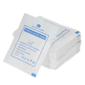 China 100% Cotton Absorbent Sterile Disposable Use Medical Gauze Swab on sale