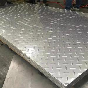China SS304 Chequered Stainless Steel Sheet Thick 6mm For Construction And Building on sale