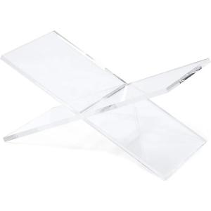 China Acrylic Book Holder Clear X-Shape Display Stand Acrylic Book Easel 5mm-10mm Thick on sale