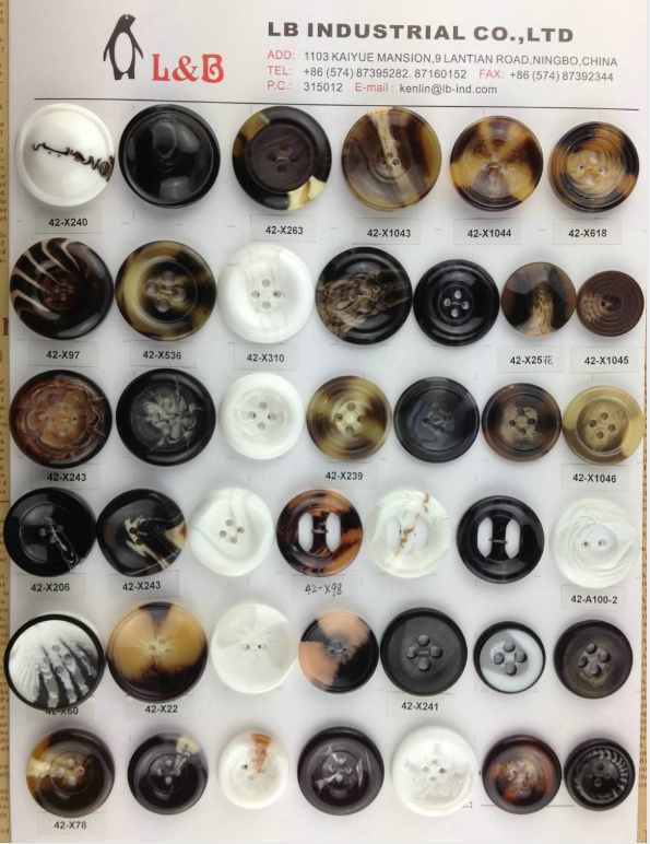 Custom Manfactur Low MOQ 14L Lettering White Ivory Resin Jeans Shirt Round Button For Clothes Resin Button 4 holes