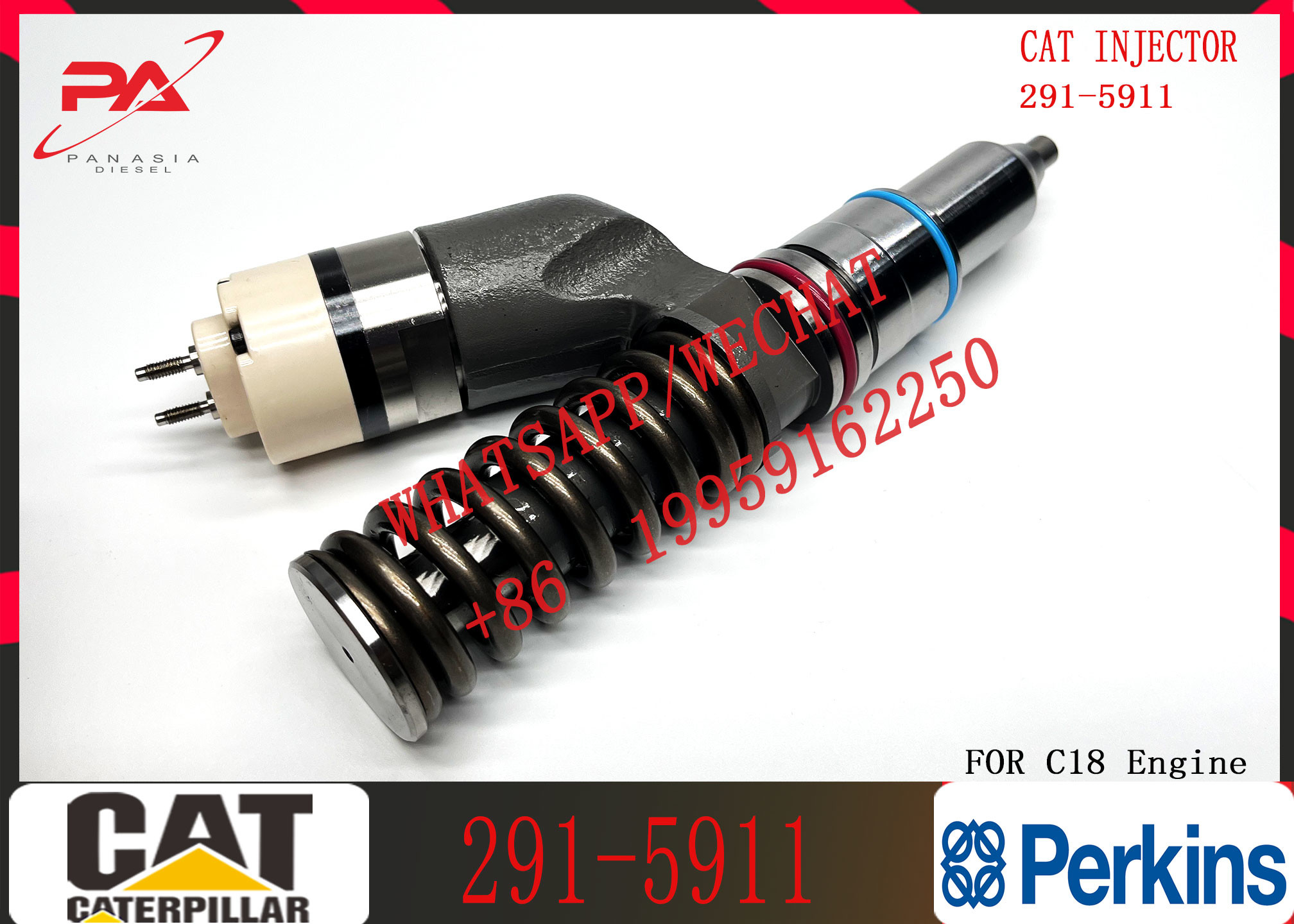 Common Rail Injector 291-5911 10R-7230 211-3026 276-8307 1OR-0724 1OR-9787 1OR-7228 for Caterpillar