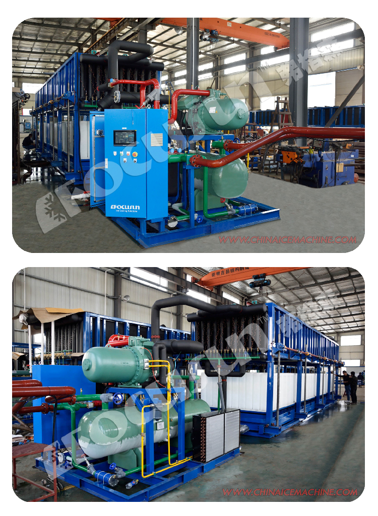 Danfoss Valve Industrial Block Ice Maker for Heavy-Duty Production of 25 Tonnes per Day