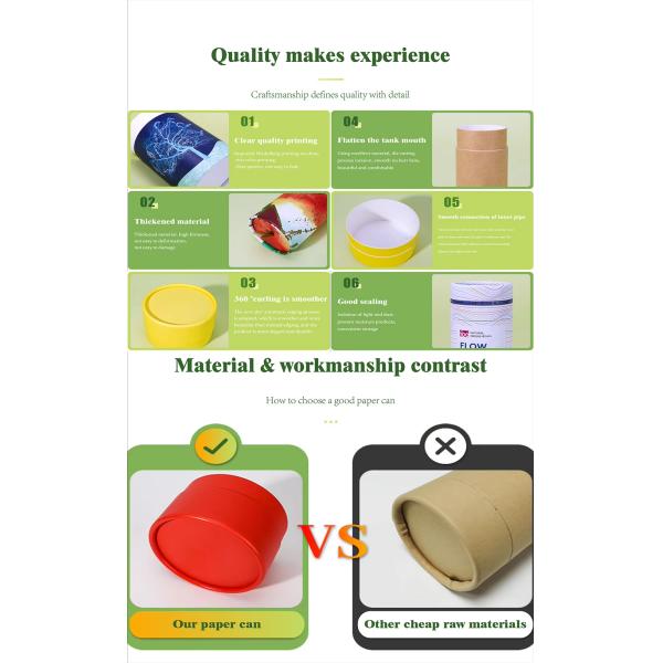 Customized Paper Tube Packaging Cylindrical Packaging Box Clothing Scarf With Window