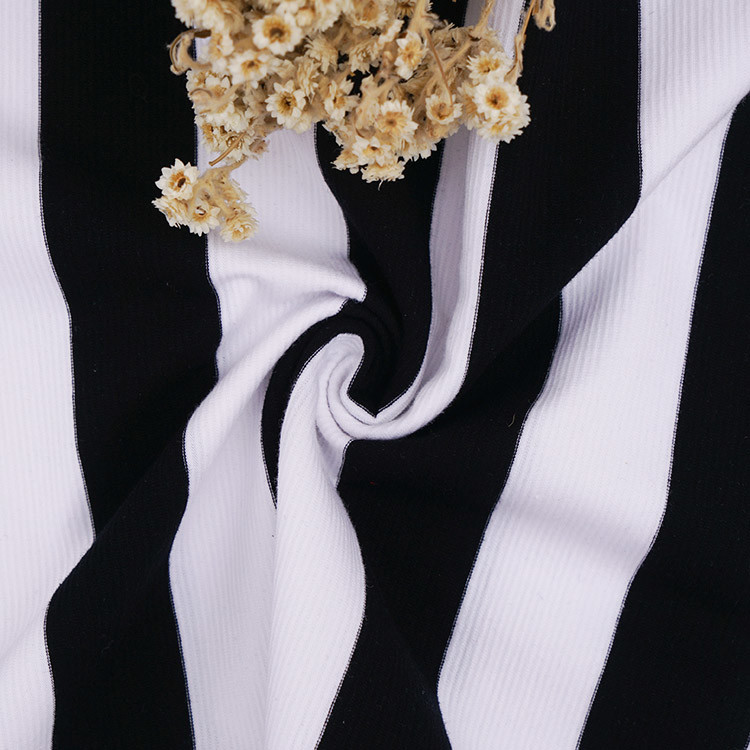 Durable And Washable Skin-Friendly And Healthy Striped Cotton Fabric For Tracksuit