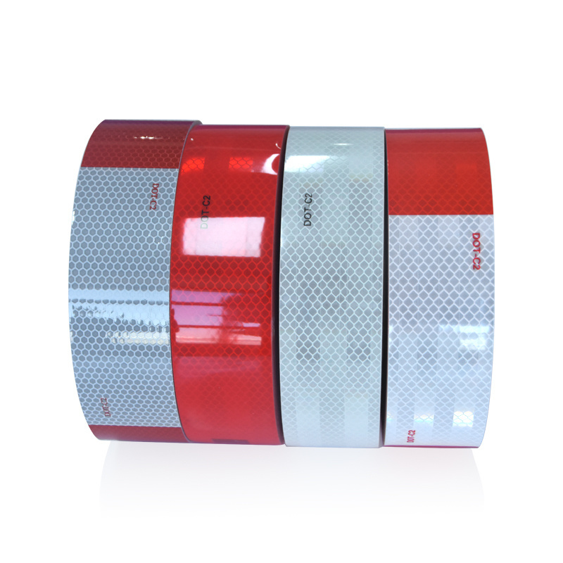 Hot Sale Outdoor Markings 5cm*5m / 5cm*25m 5cm*45m Reflective Tape Traffice Markings Prismatic Conspicuity For Vehicle Truck