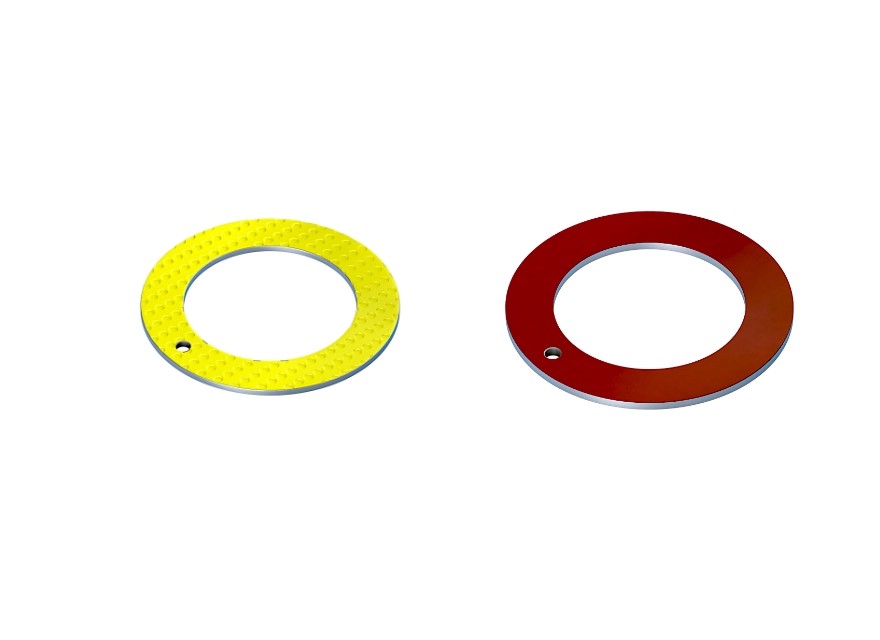 Flat Bronze Gleitlager Washer Gasket POM Coated Steel Composite For Heavy Industry