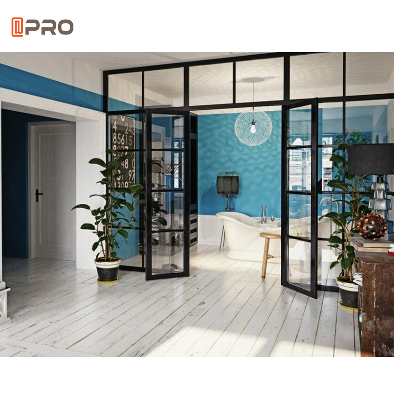 Double Glazed Aluminium Glass Hinged Door Garden Door Exterior Anti-noise Hinges Door