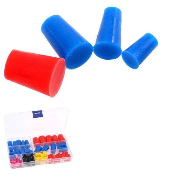 Silicone end caps size comparison