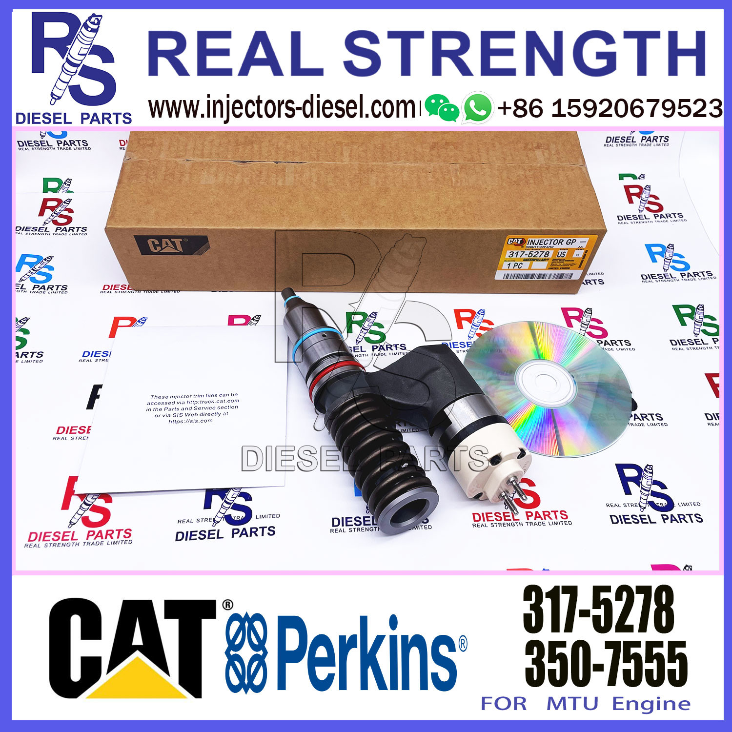 CAT Diesel Fuel Common Rail Injector 20R-0055 20R0055 3175278 317-5278 For CAT Excavator 140H 3176 3196 C10 C12