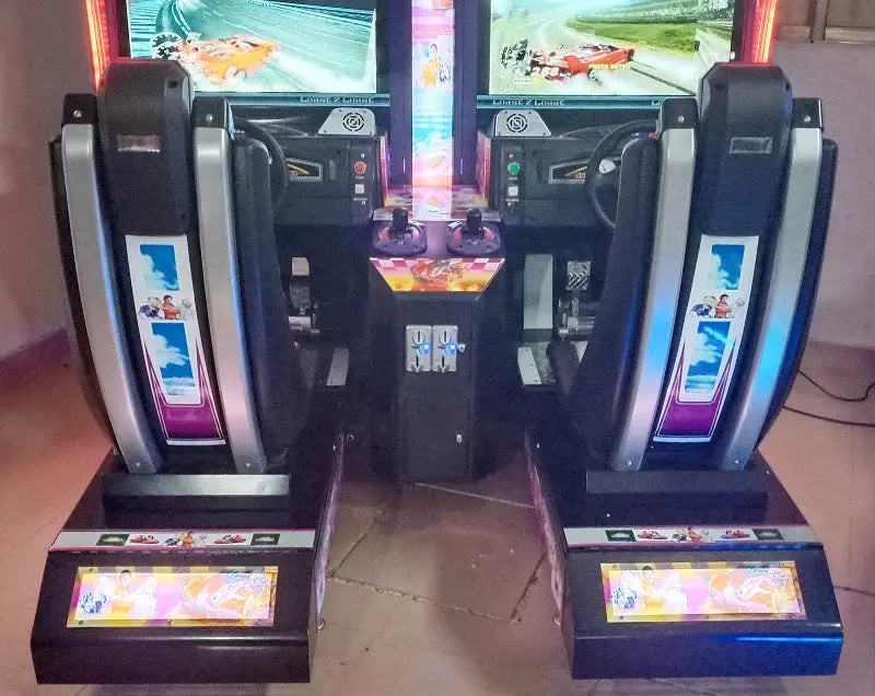 Classic 2 Coast Outrun Car Race Game Simulator Double Players Arcade Twins