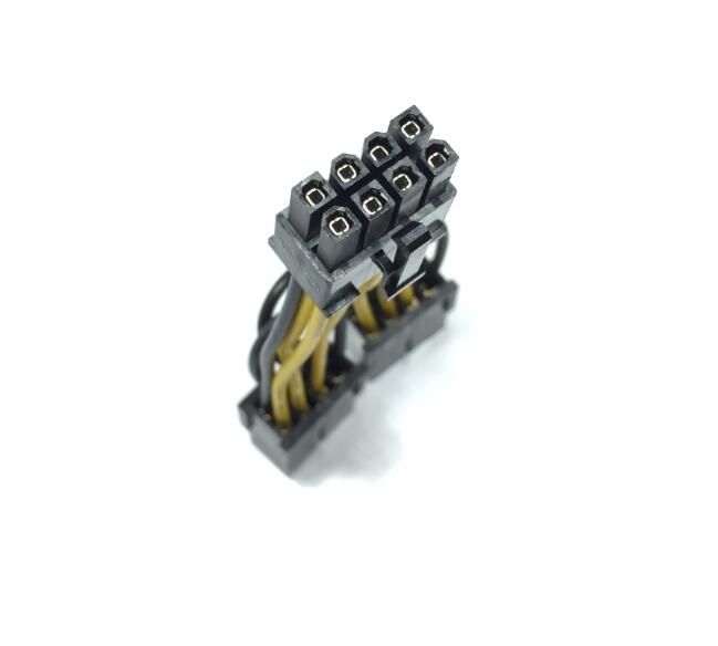 PCI-E 8p female to Dual 8p (6+2P)male Power Adapter Cable Graphics card power cord tesla 8p female to 2x 8p power cables