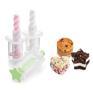 Quality 2 Shape Kitchen Baking Tools Mini Ice Cream Sandwich Maker For Home for sale