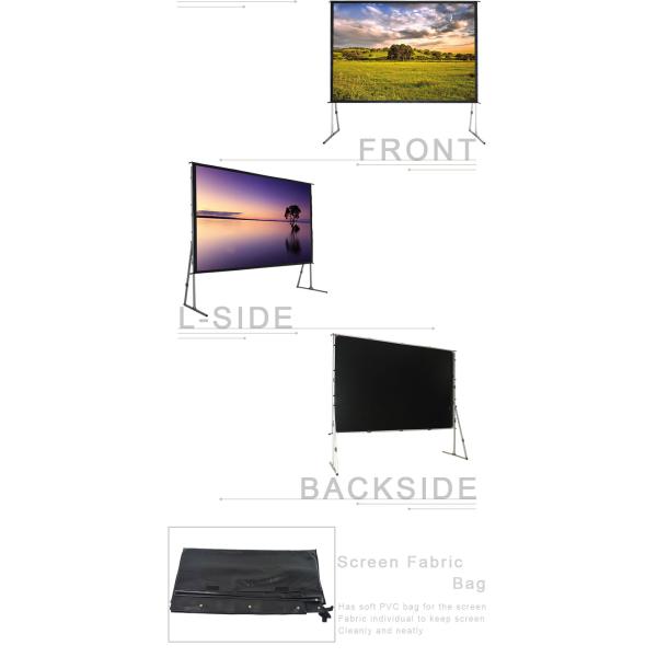 Outdoor Motorized Projector Screen 72 Inch