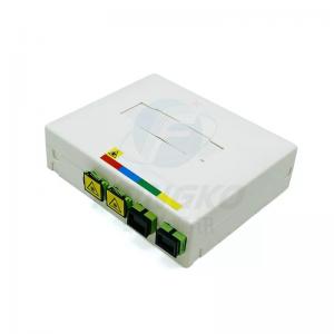 Quality 4 Cores Wall Outlet Fiber Optic Nap Box with SC APC Simplex Duplex Coupler for sale