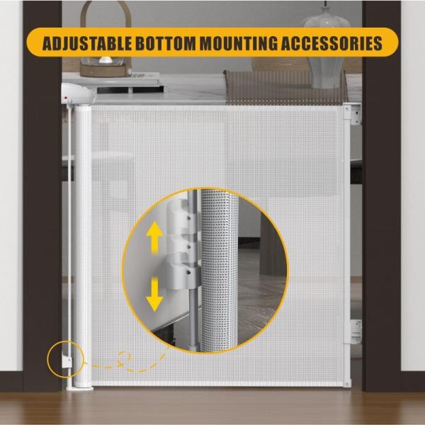 Prodigy ABS PVC Mesh Retractable Baby Gate Multi Scene
