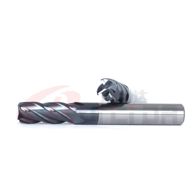 1/2" 3/8" Bull Nose End Mill Metric HRC50 4 Flutes
