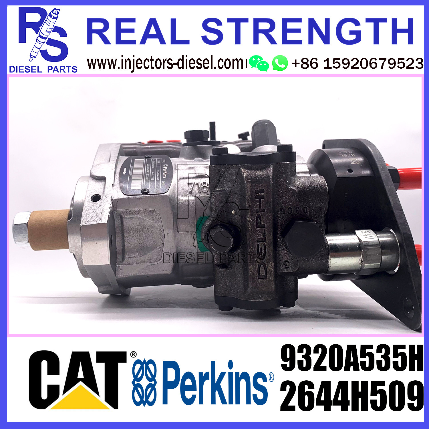 Delphi 4-cylinder Dissell Fuel Injection Pumps 9320A530H 2644H509 For Perkins Excavator 312D2 C7