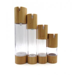Quality eco friendly cosmetic containers 15g 30g 50g cosmetic jar 100ml bamboo spray bottle with bamboo cap for sale