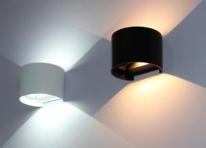 Quality Black / White 135*100mm Hallway Aluminum Waterproof Modern Wall Light for sale