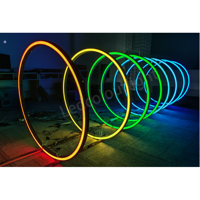 Stage Lighting 700mm Artnet DMX RGB RGBW LED Video Programmable Pixel Ring Light