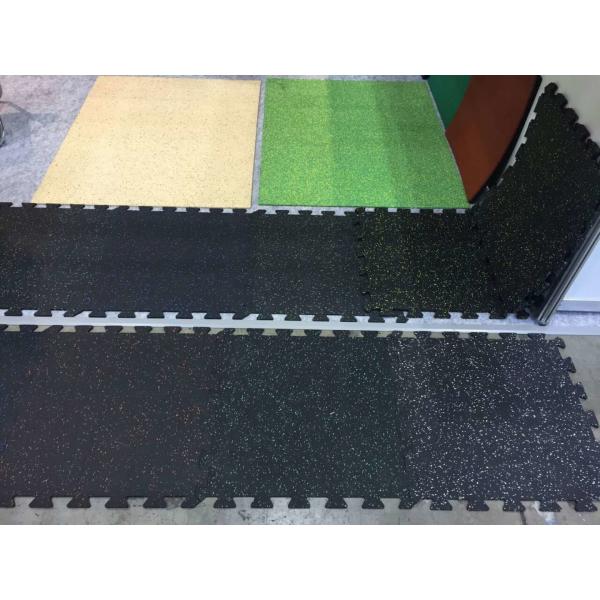 Interlocking Rubber Mat Floor Gym Natural Rubber Gym Flooring Rubber 20-50mm Thickness