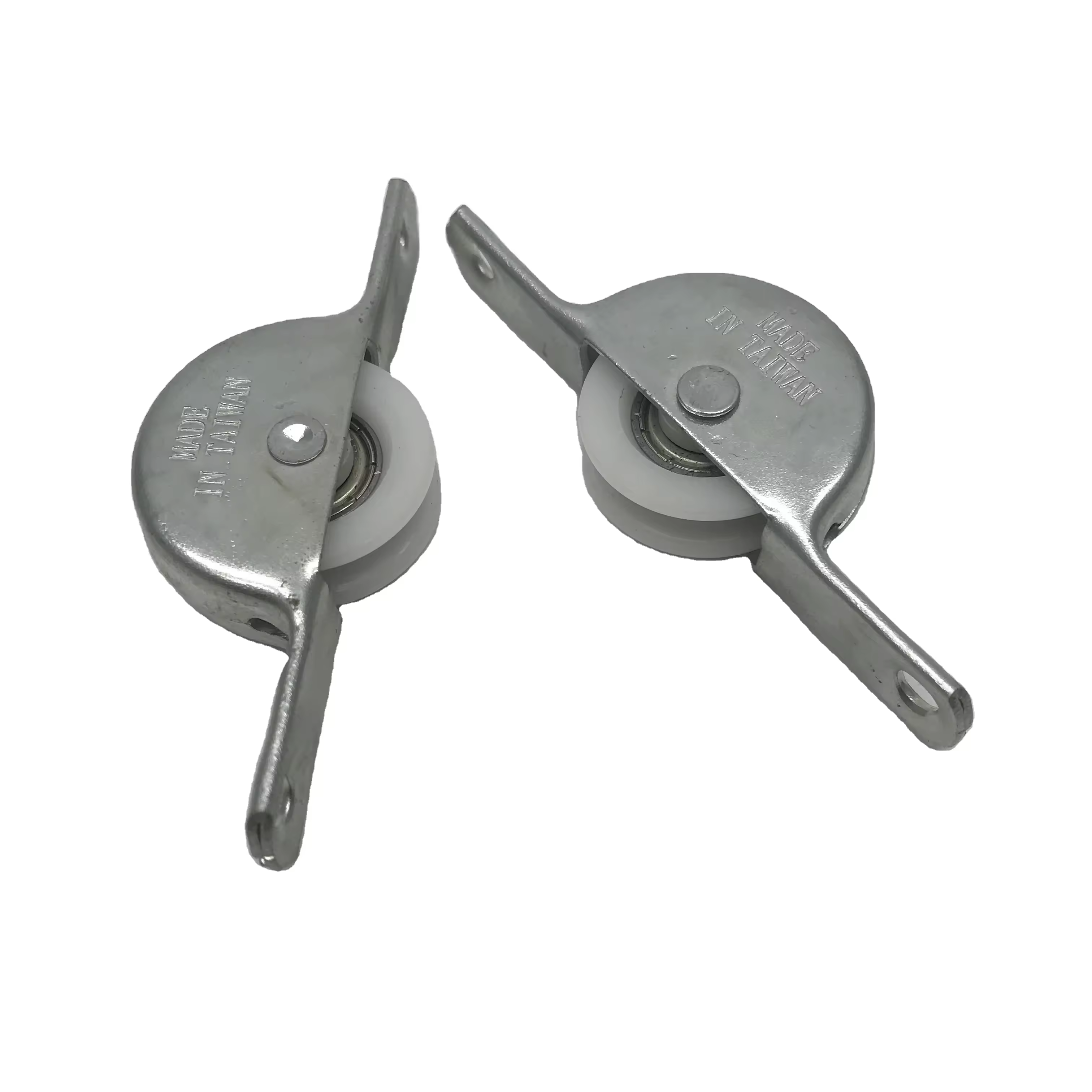 Quality 24mm Reinforced Aluminium Sliding Hanging Door Wheels Replacement for sale
