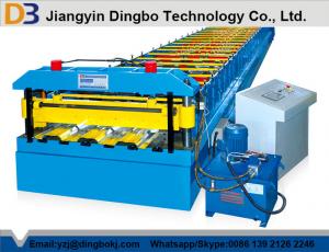 China Metal Deck Roll Forming Machinery with High Speed Running with Hydraulic System on sale