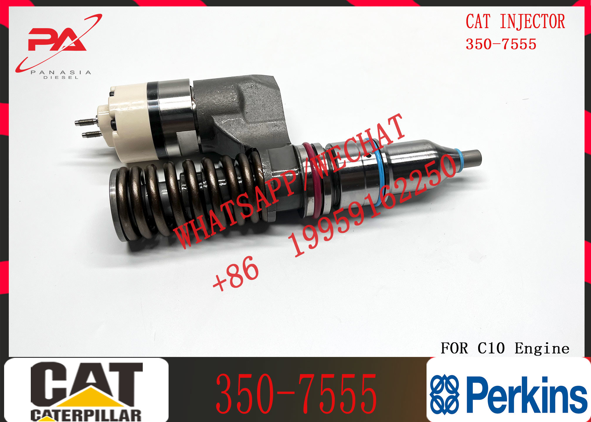 C10 Fuel Injector Assembly 203-7685 212-3467 212-3468 350-7555 317-5278 161-1785 10R-0967 10R-1259 10R-1258
