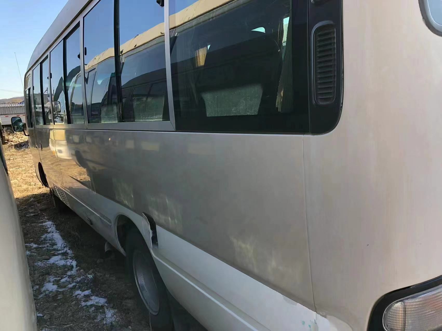 Used Passenger Bus Toyota Coaster Used Mini Coach 29seats Mechanic Pump 1HZ Engine