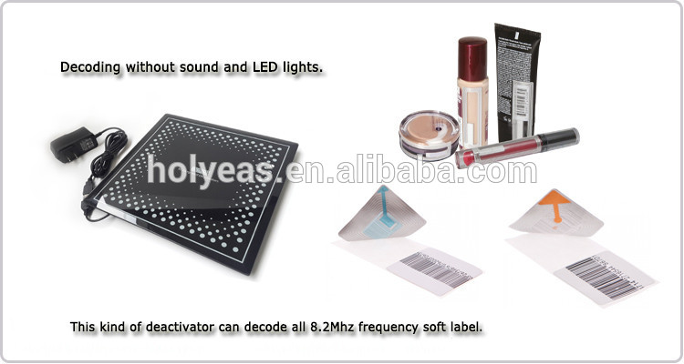 Retail security system eas portable rf label integrated deactivator counter top soft label demagnetizer