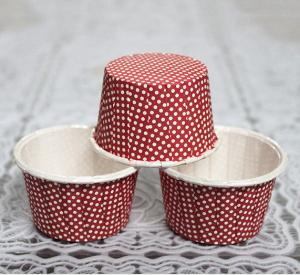 Quality Hot Red color with Dot baking cake cup,Candy cup,souffle cups, nut cups for sale