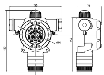 GT-CDI2950DEx Industrial and Commercial Point-Type Flammable Gas Detector