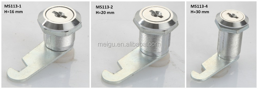 Height 30mm Cabinet Box Lock Mailbox Cam Customized Key Alike