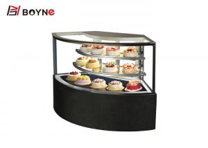 China 900W Glass Door Ice Cream Cake Display Freezer , High Transmittance  Pastry Display Refrigerator on sale