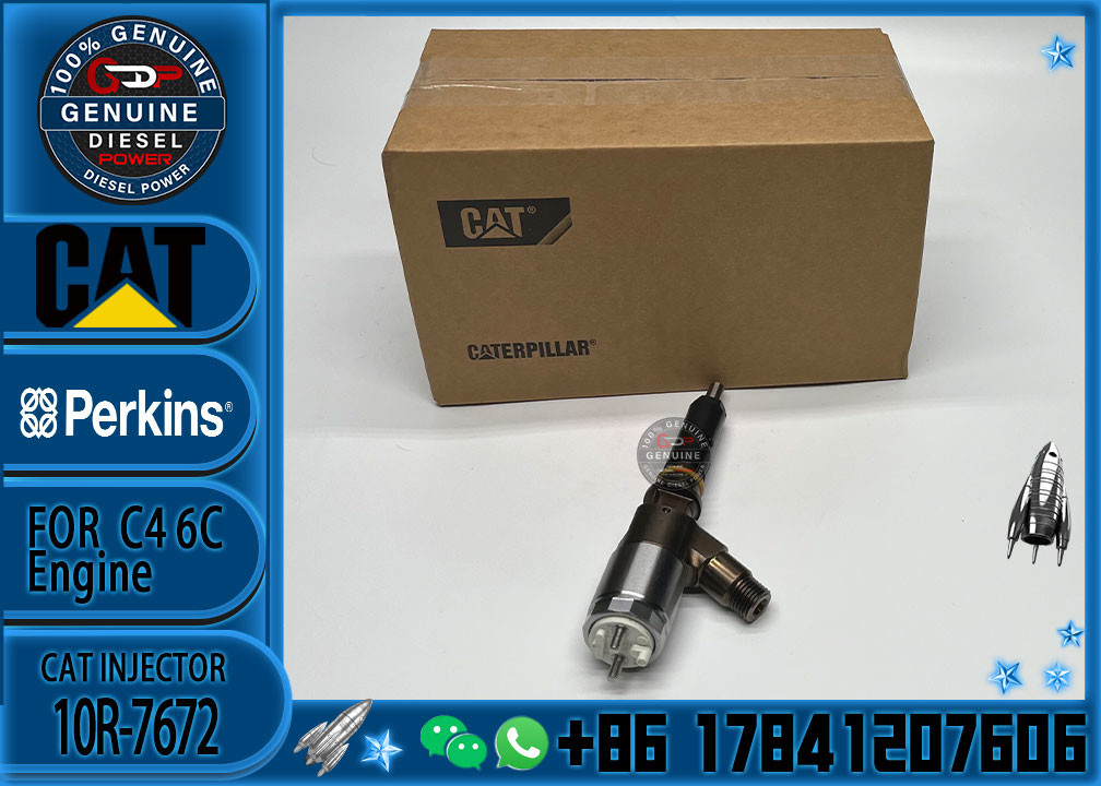 306-9380 10R-7672 Hot sell good price excavator diesel fuel injector 3069380 10R7672 2645A734 for Caterpillar C6.6 Engin