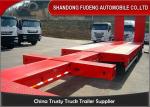3 Axles Warranty Extendable Lowboy Trailer High Strength Steel Material