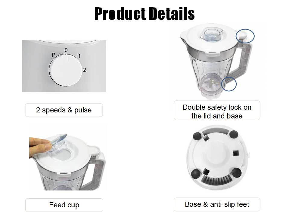 BL816W 600W GS EK1 table blender