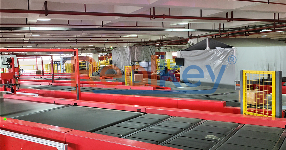 Regional Distribution Centers Parcel Sorting System Crossbelt Sorter High Performance
