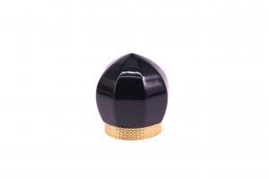 China Customized Hanging Plating zinc Alloy 65g Zamak Perfume Caps on sale