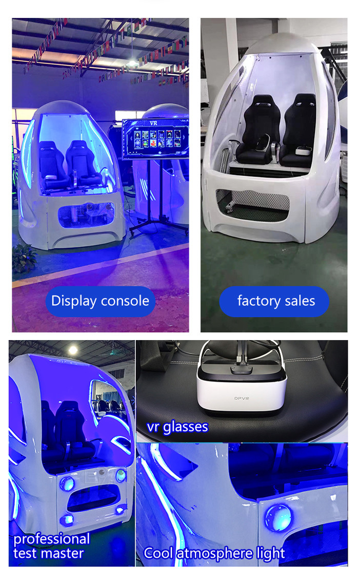 Double Space Capsule 9D VR Simulator With 19 Inch TV Display