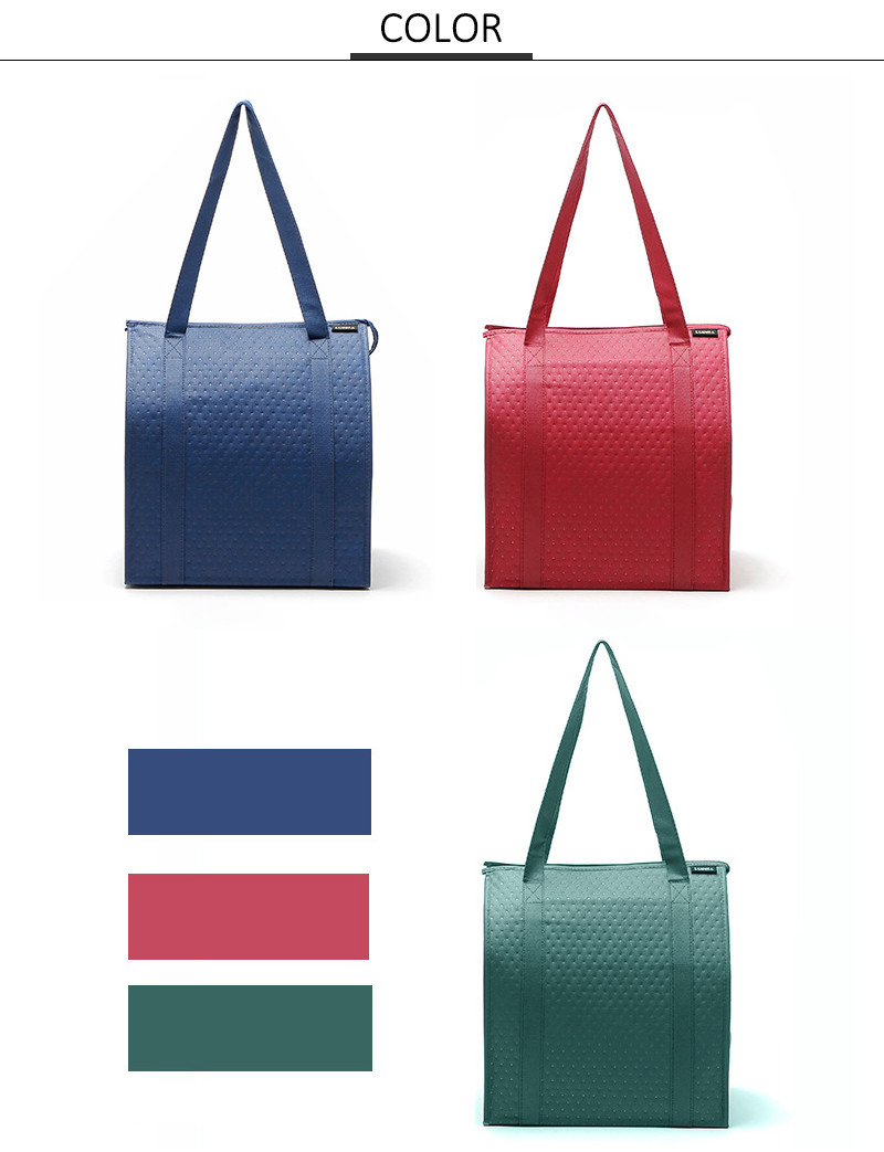 Reusable Oxford H35Cm Thermal Carry Cooler Bag For Lunch