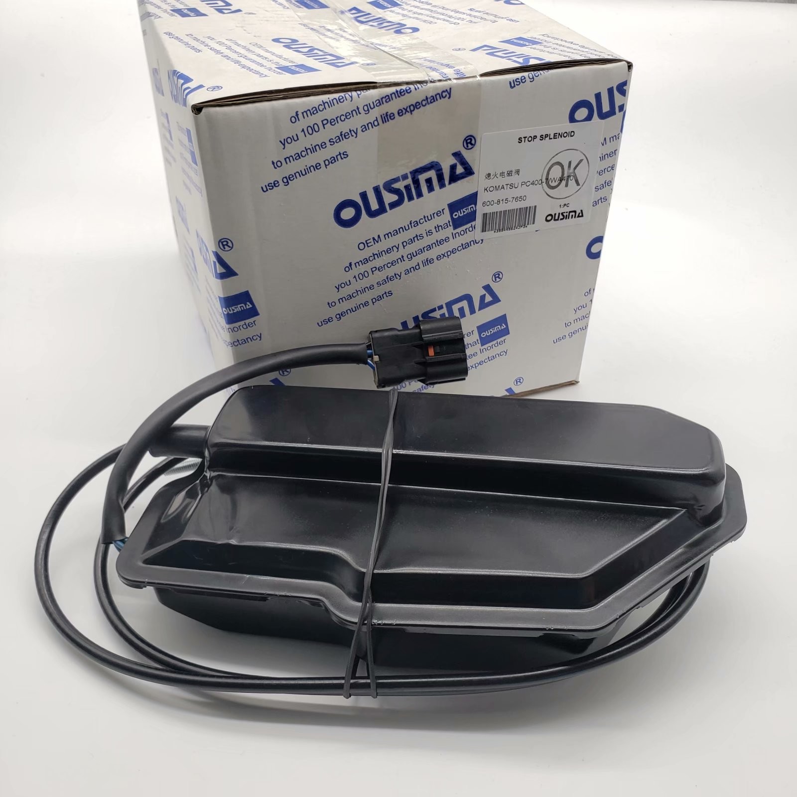 OUSIMSA Excavator Engine Stop Moto Stop Assy 600-815-7650 Stop Solenoid Valve 6008157650 For KOMATSU PC400-7 WA470