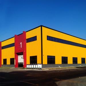 Quality Quick Assembly Industrial PEB Building Construction , Prefab Steel Column Building for sale