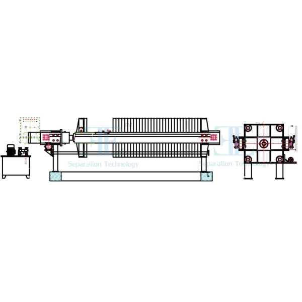 Manual Sludge Dewatering Filter Press 2m2 220V-415V