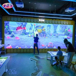 High Brightness Immersive Interactive Wall Drawing Game DLP Display Technology