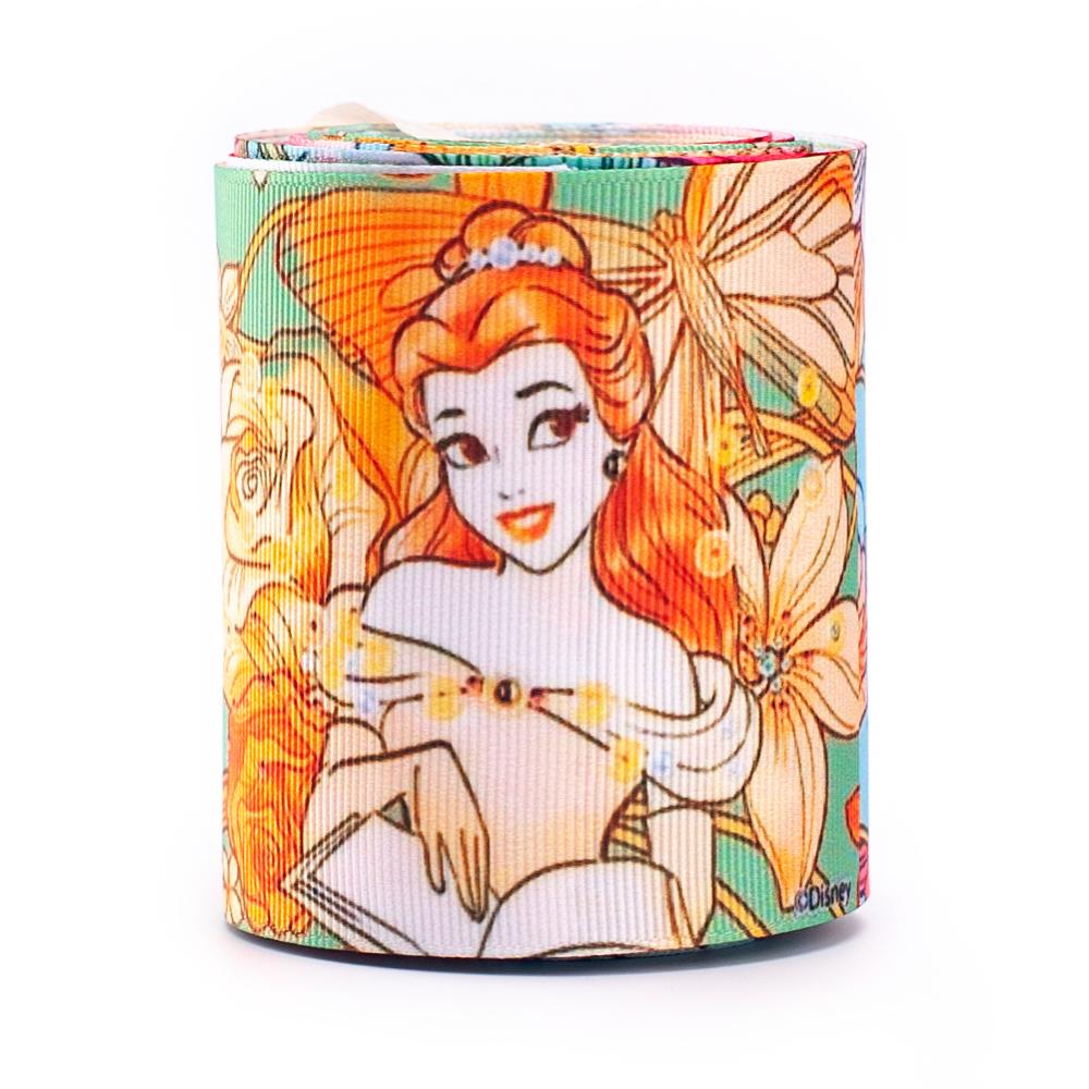 Factory High Quality Fashion Cheap Wholesale fairytale cartoon princess 75mm grosgrain printed ribbon