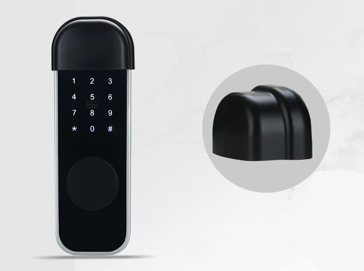 App Double Sided Fingerprint Lock For Iron Gate Silver Black